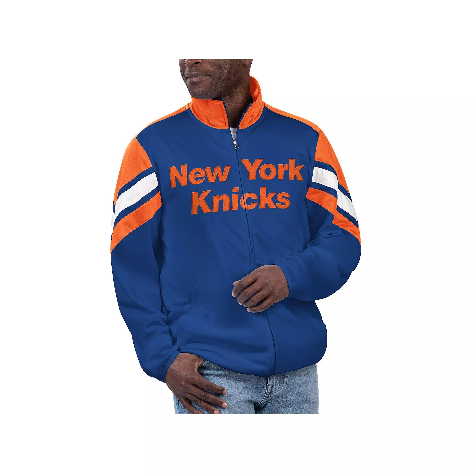 Men's G-III Sports by Carl Banks Royal New York Knicks Game Ball Full-Zip Track Jacket,  Product Image