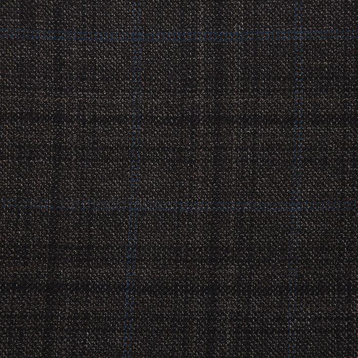 Wool Blend Regular Fit Checked Blazer in Brown Product Image