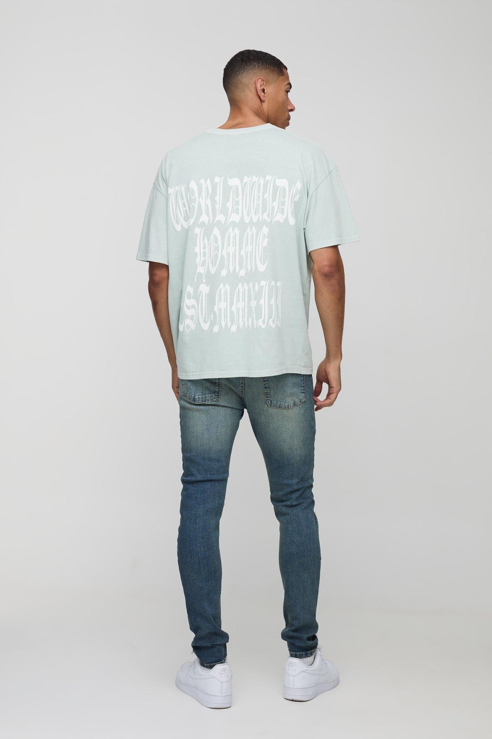 Extreme Rip Busted Knee Skinny Jeans | boohooMAN USA Product Image