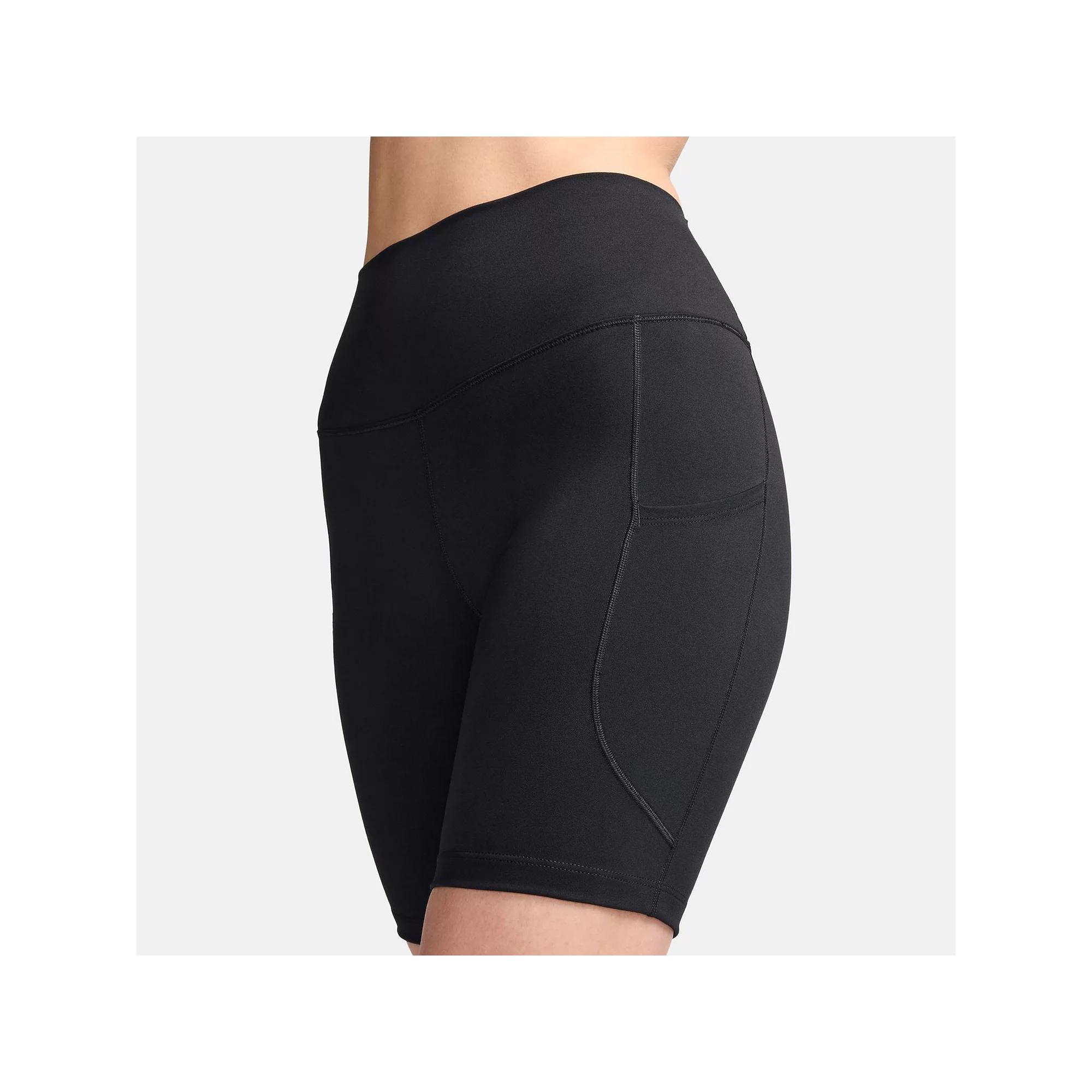 Nike Womens One High-Waisted 8 Biker Shorts with Pockets | FZ6758-010 Product Image