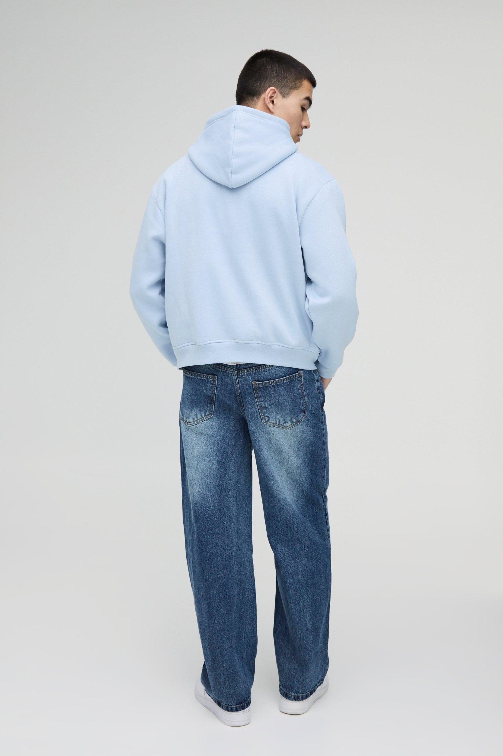 Relaxed Rigid Jeans | boohooMAN USA Product Image