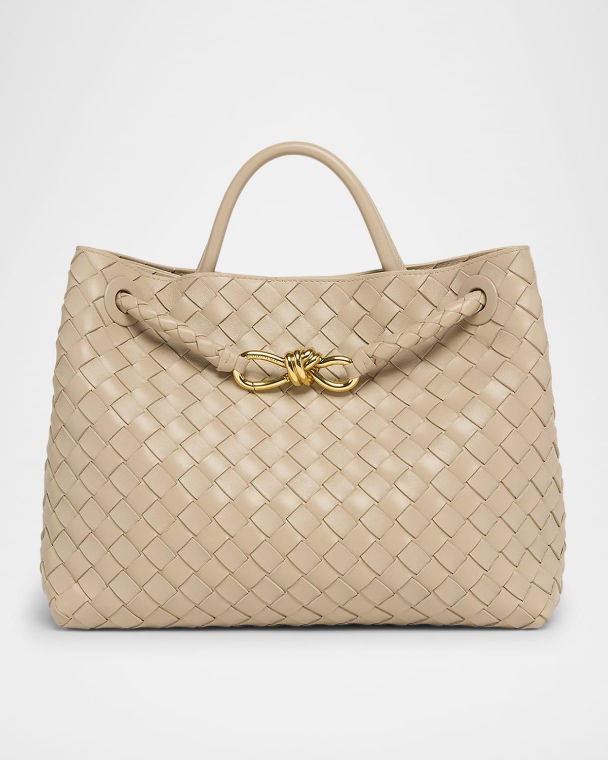 Womens Medium Andiamo Intrecciato Leather Top-Handle Bag Product Image