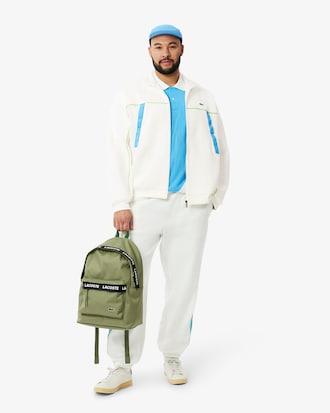 Men's Loose Fit Zip-Up Piqué Sweatshirt Product Image