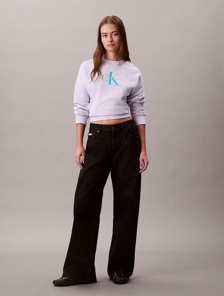 Monogram Logo Fleece Relaxed Sweatshirt Product Image