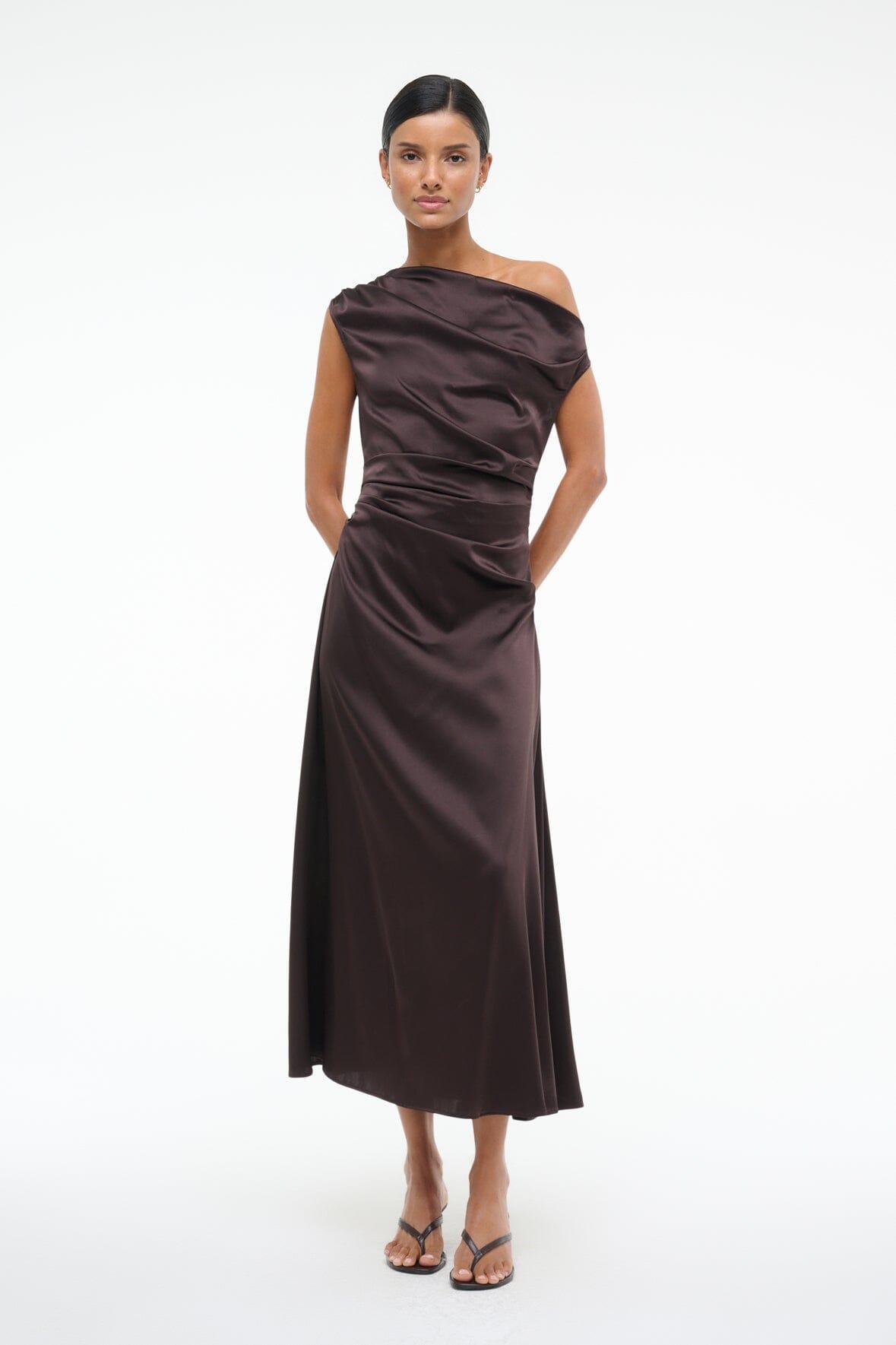 PHARE SILK DRESS | EARTH Product Image