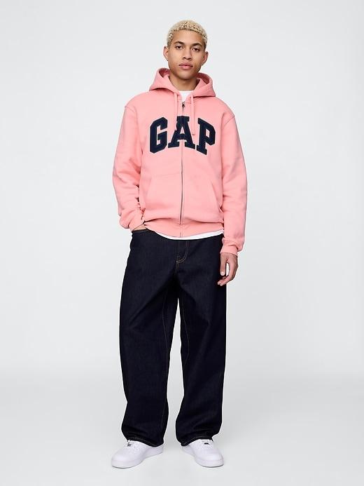 VintageSoft Arch Logo Full-Zip Hoodie Product Image