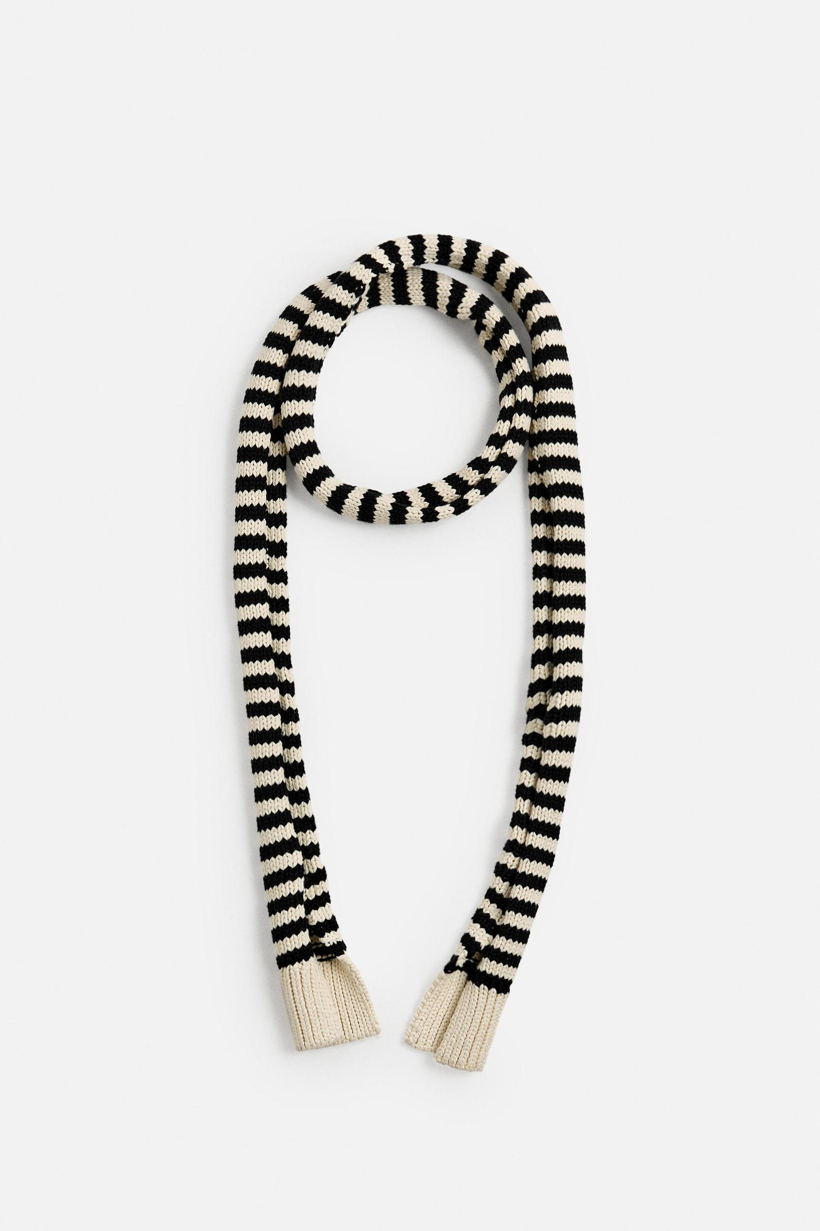 LIMITED EDITION STRIPED KNIT SCARF Product Image