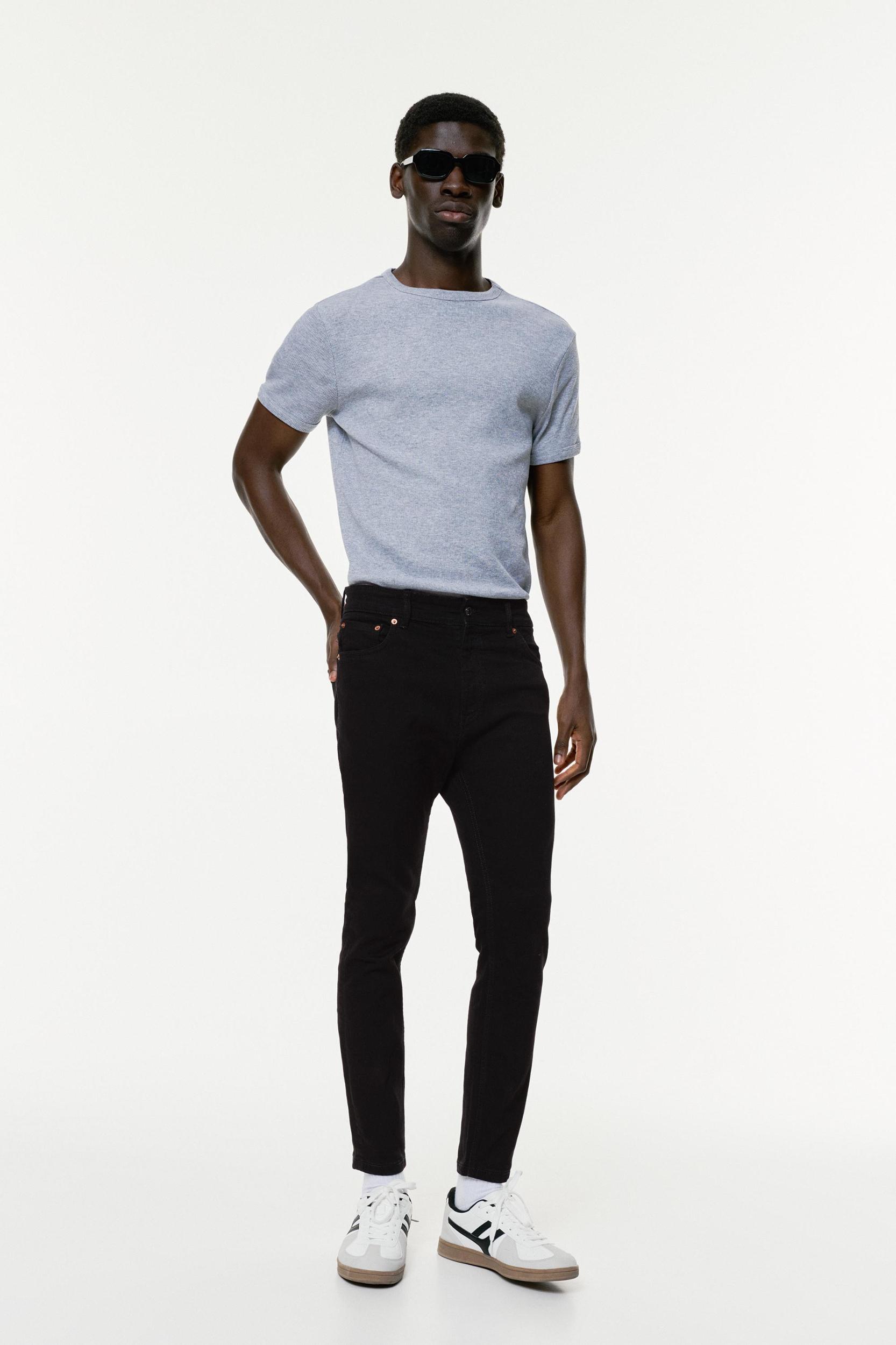 Washed carrot-fit jeans Product Image