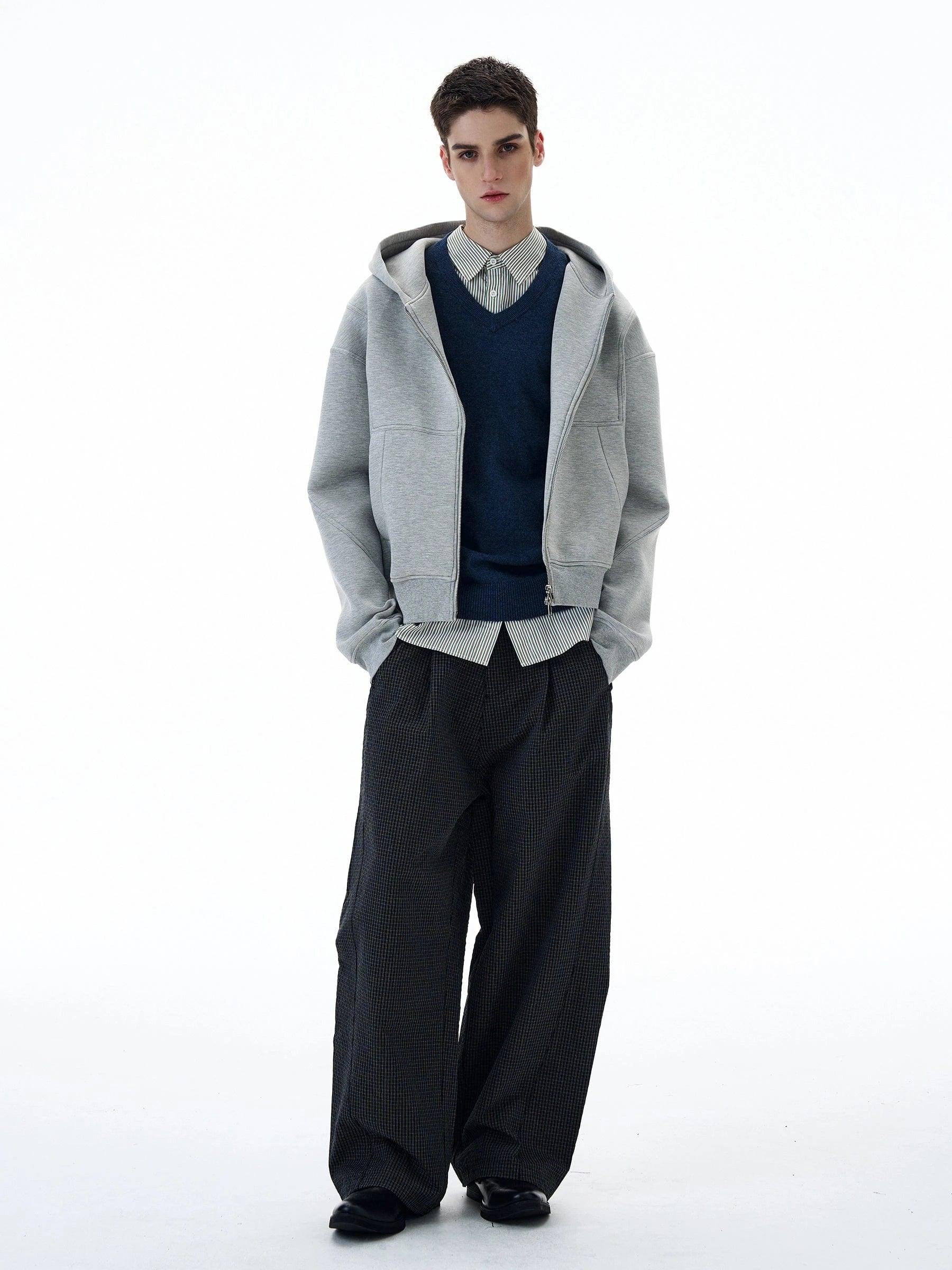 RT No. 20037 GRAY AIR ZIP HOODIE Product Image