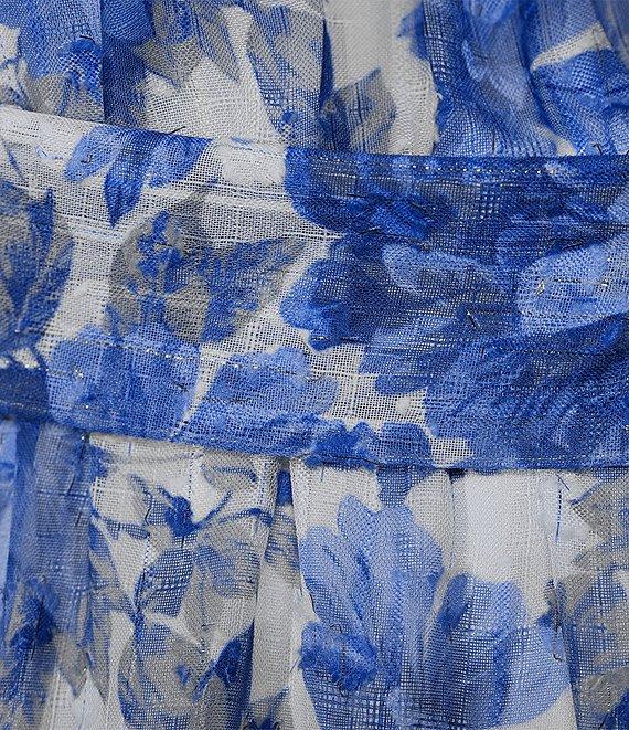 Alex Marie Nina Floral Halter A-Line Sleeveless Maxi Dress Product Image