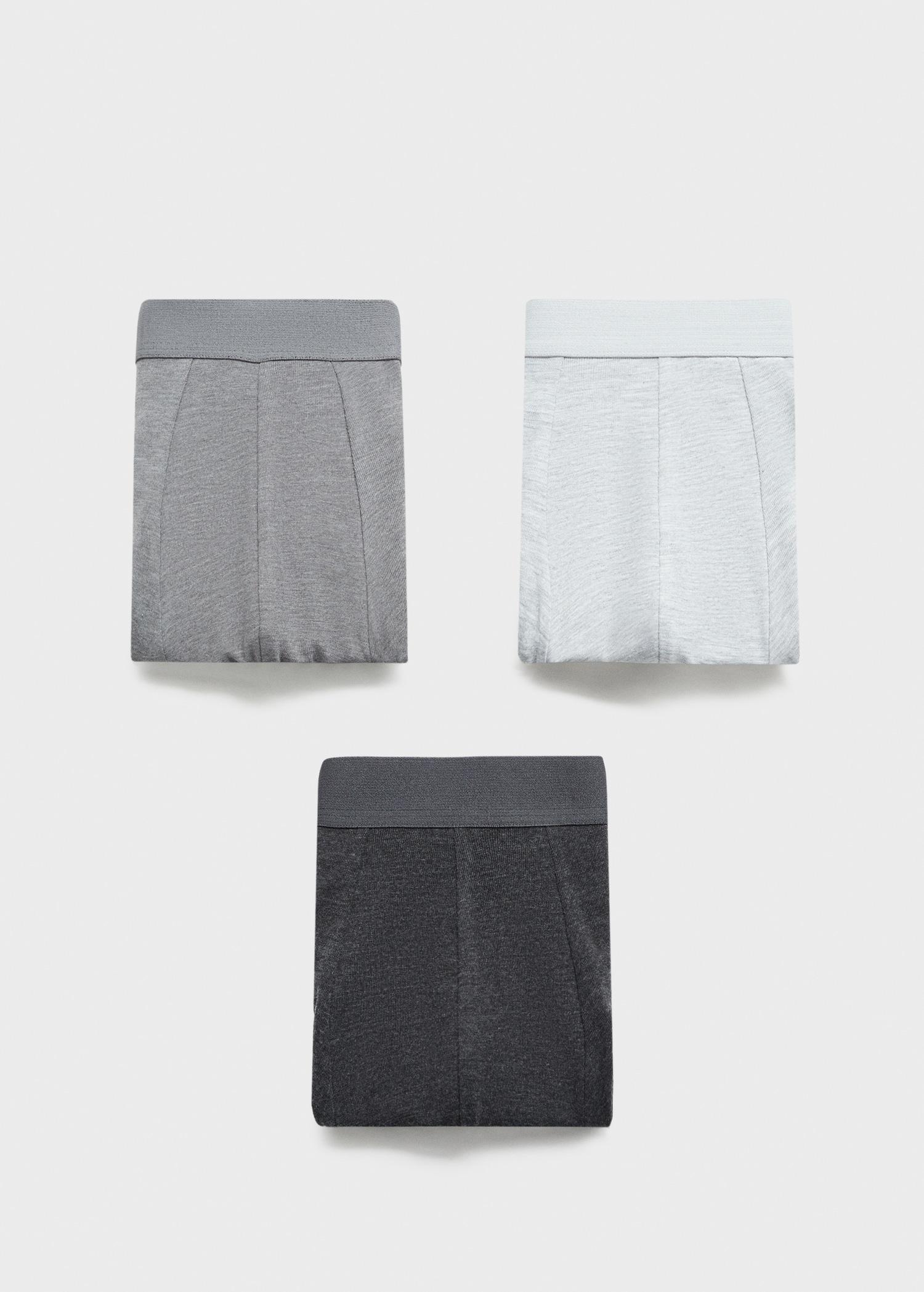 Pack of 3 cotton boxers - Men | MANGO USA Product Image