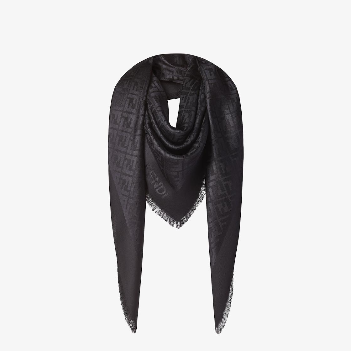 FF ShawlBlack organic silk shawl Product Image
