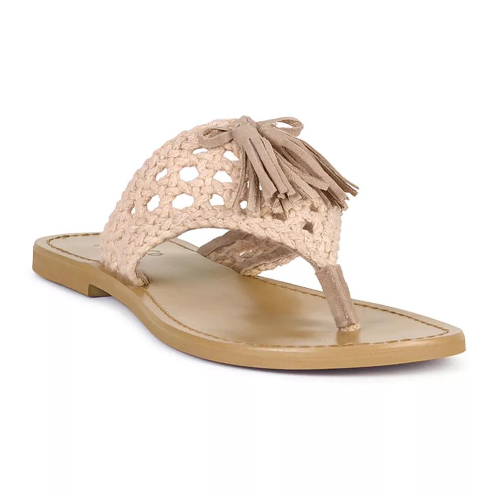 Rag & Co Beech Women's Tassel Flats, Size: 8.5, Latte Product Image