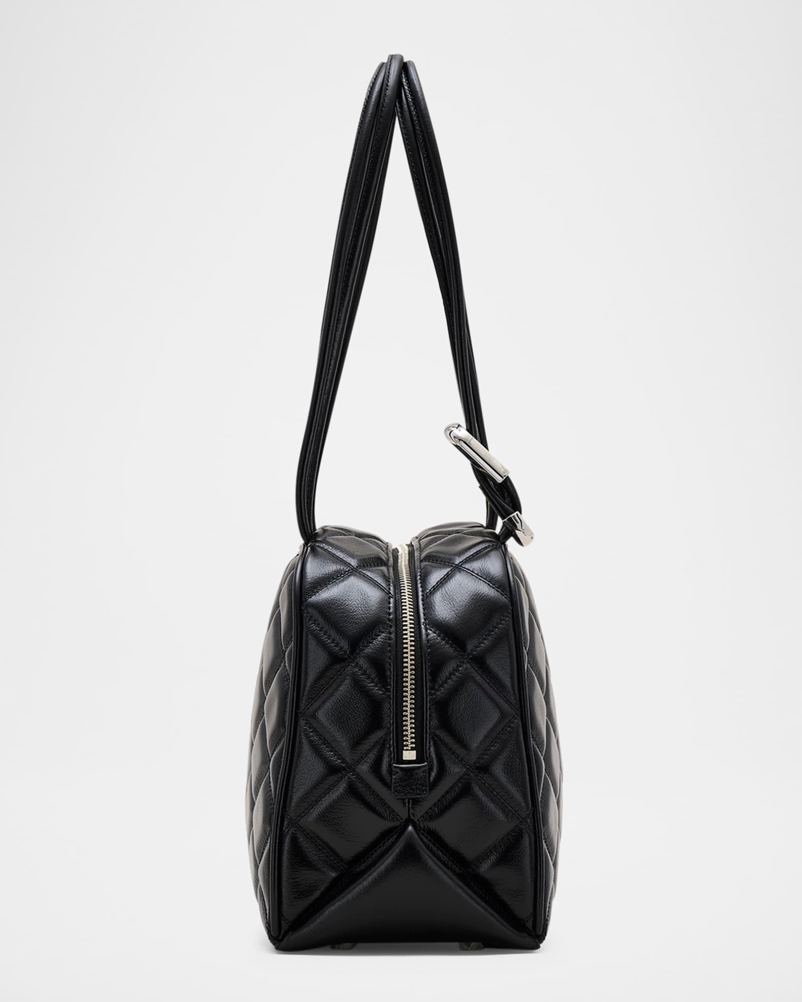 The Dual Quilted Leather Satchel Bag  Product Image