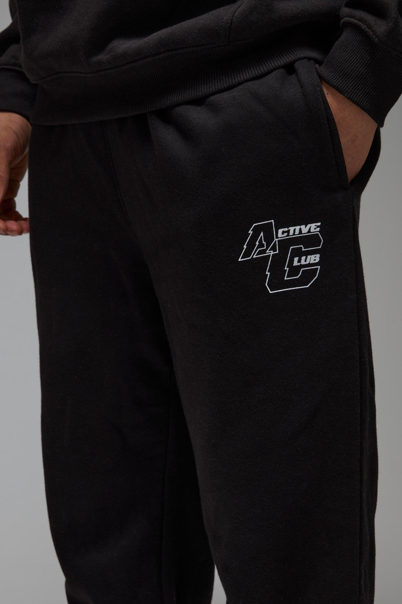 Man Active Club Regular Fit Sweatpants | boohooMAN USA Product Image