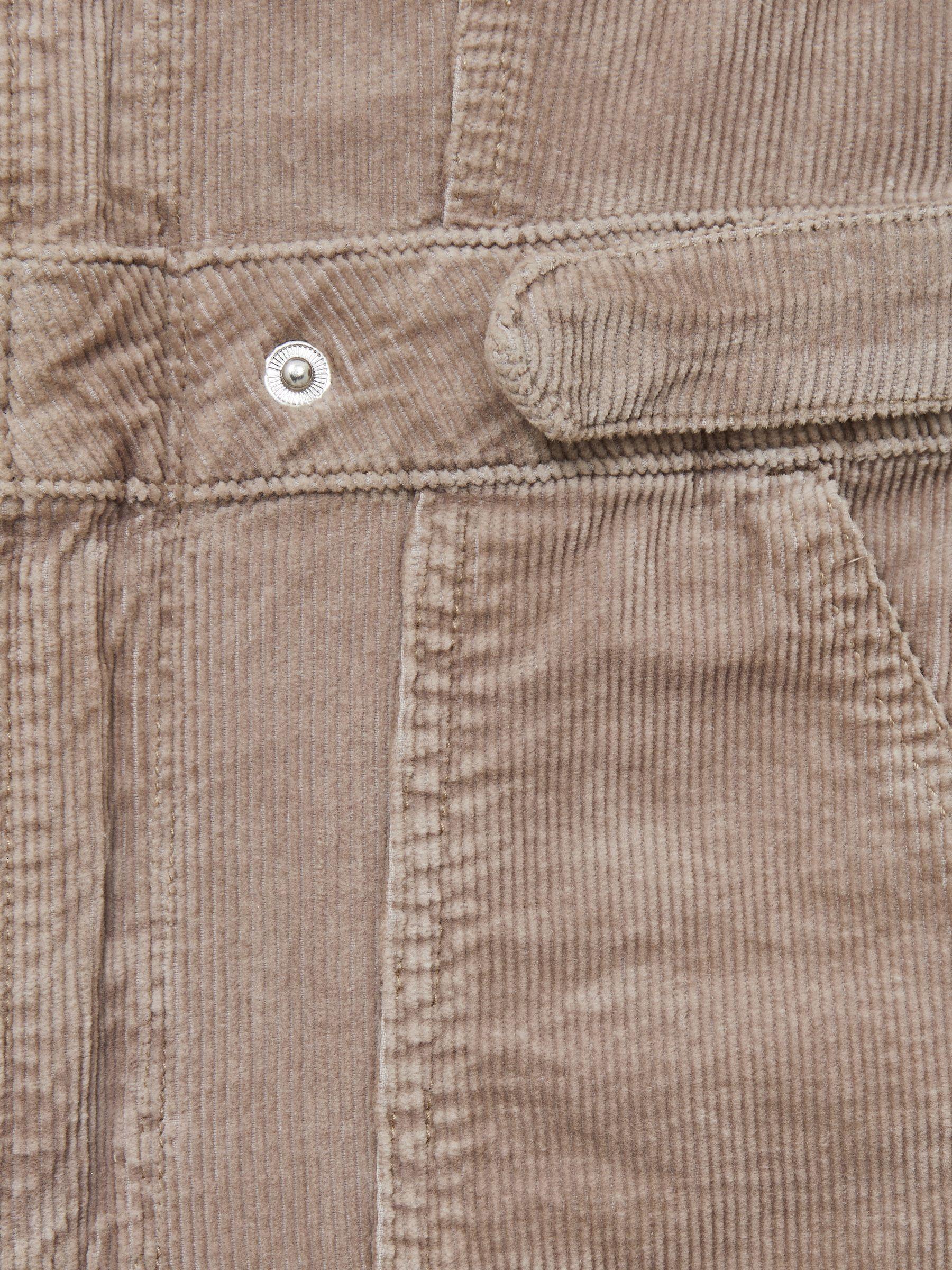 Corduroy Palazzo Jumpsuit in Beige Product Image