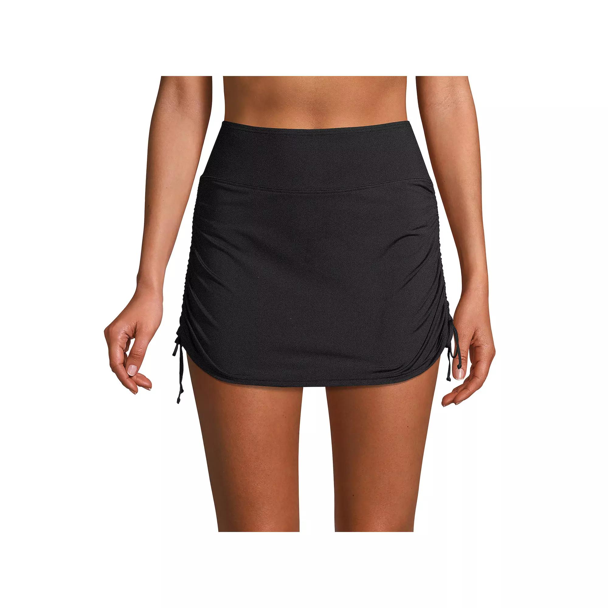 Women's Lands' End Tummy Control UPF 50 Ruched-Side Swim Skirt,  Product Image