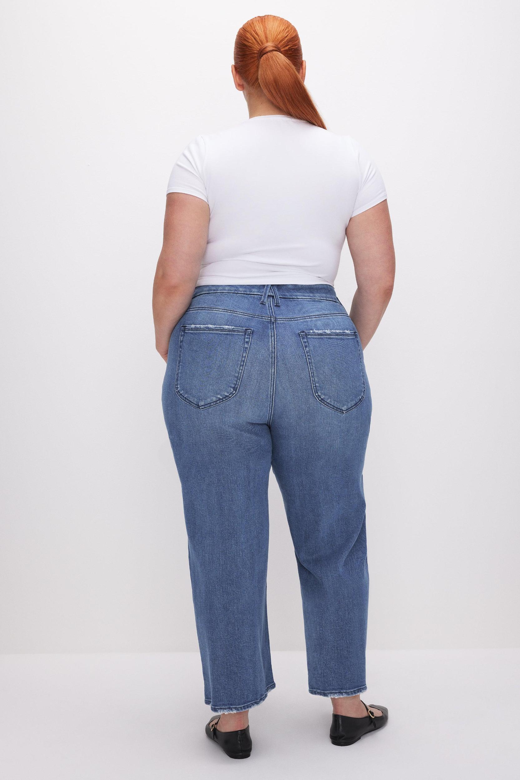 GOOD WAIST CROPPED PALAZZO JEANS | INDIGO338 Product Image