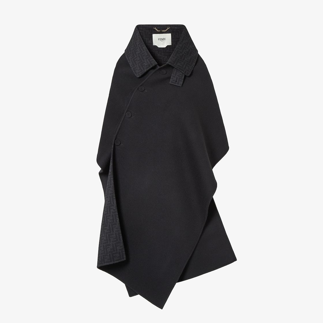 Cloak Black wool cloak Product Image