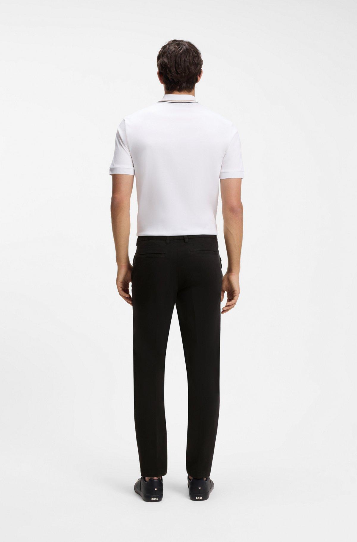 Slim-fit trousers in stretch-cotton gabardine Product Image