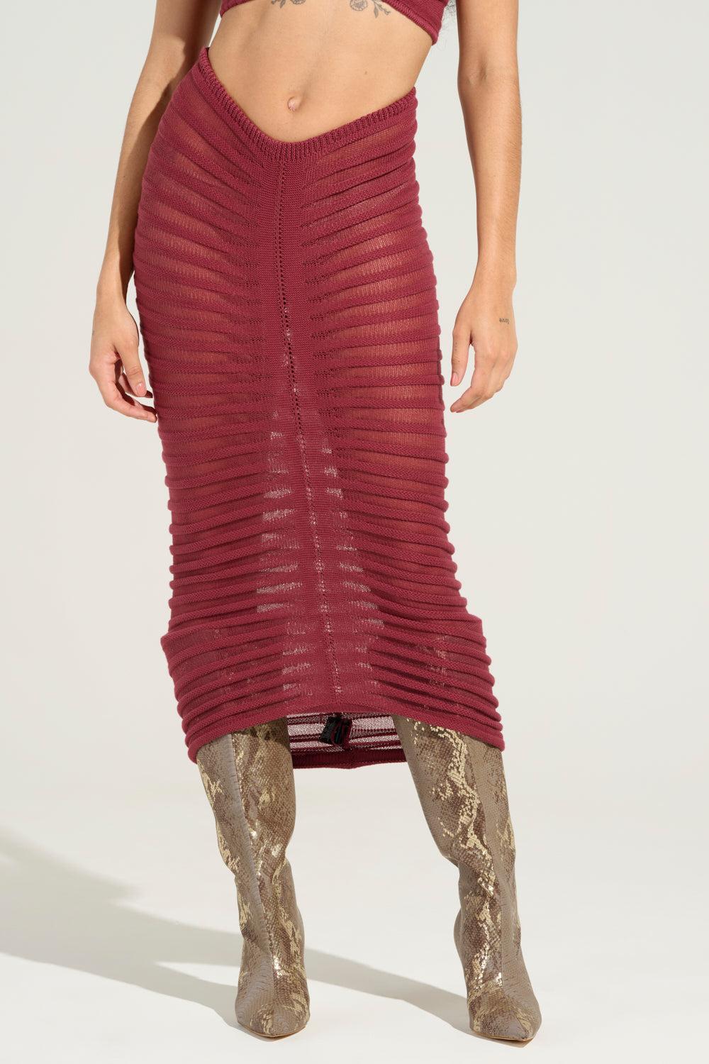 CLEO SEMI SHEER MAXI SKIRT Product Image