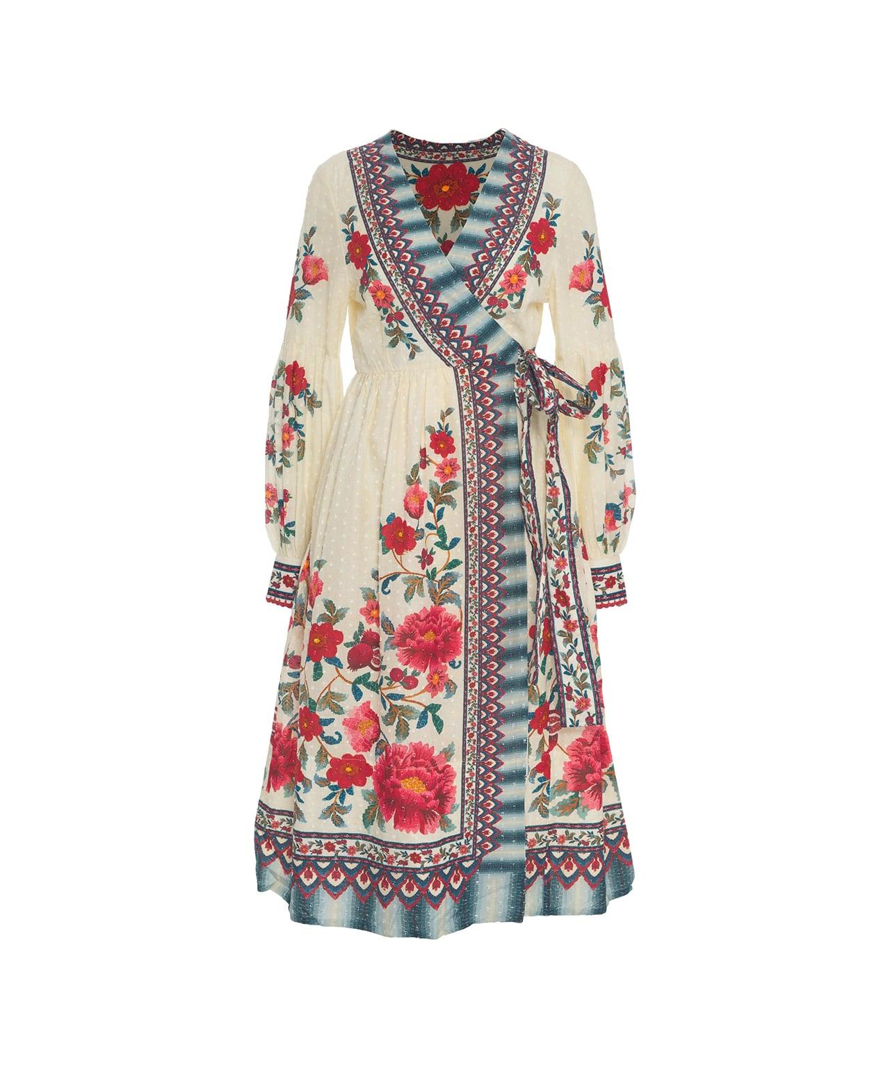 Wrap dress with floral pattern Product Image