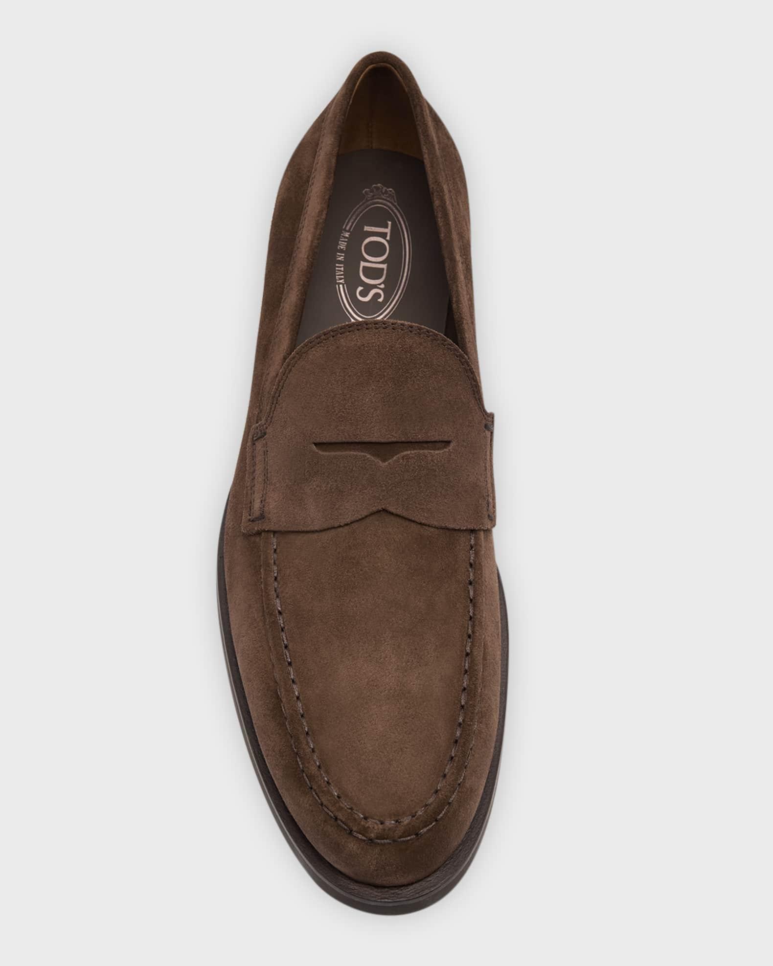 Men's Suede Mocassin Penny Loafers Product Image