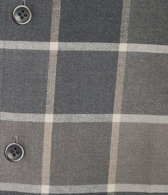 Daniel Cremieux Signature Label The Highlands Collection Windowpane Flannel Long Sleeve Woven Shirt Product Image