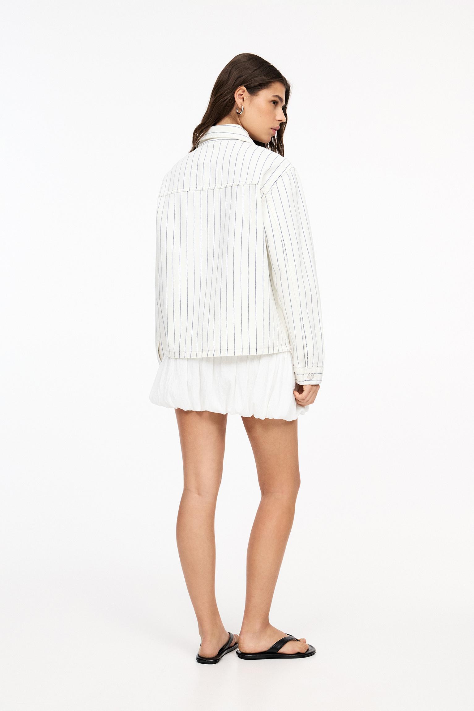 Striped cotton jacket Product Image