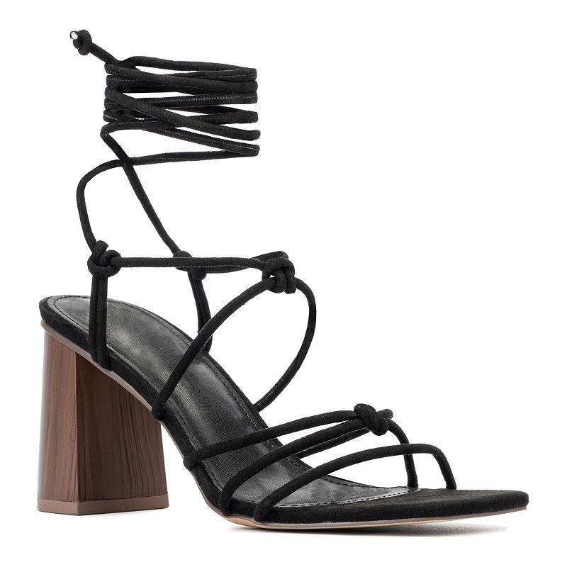 New York & Company Bailey Womens Strappy Block Heel Sandals Product Image