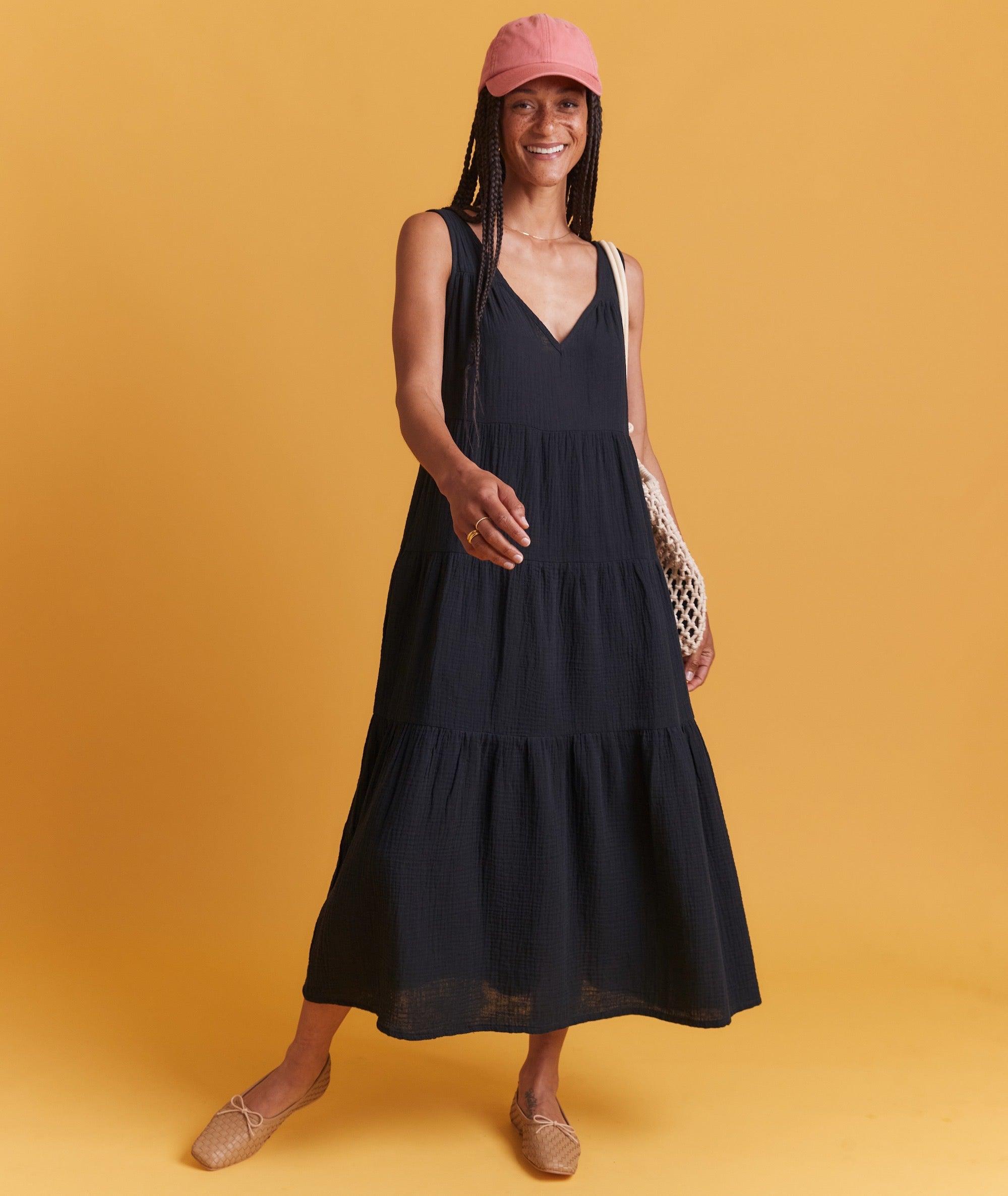 Corinne Double Cloth Maxi Dress Product Image