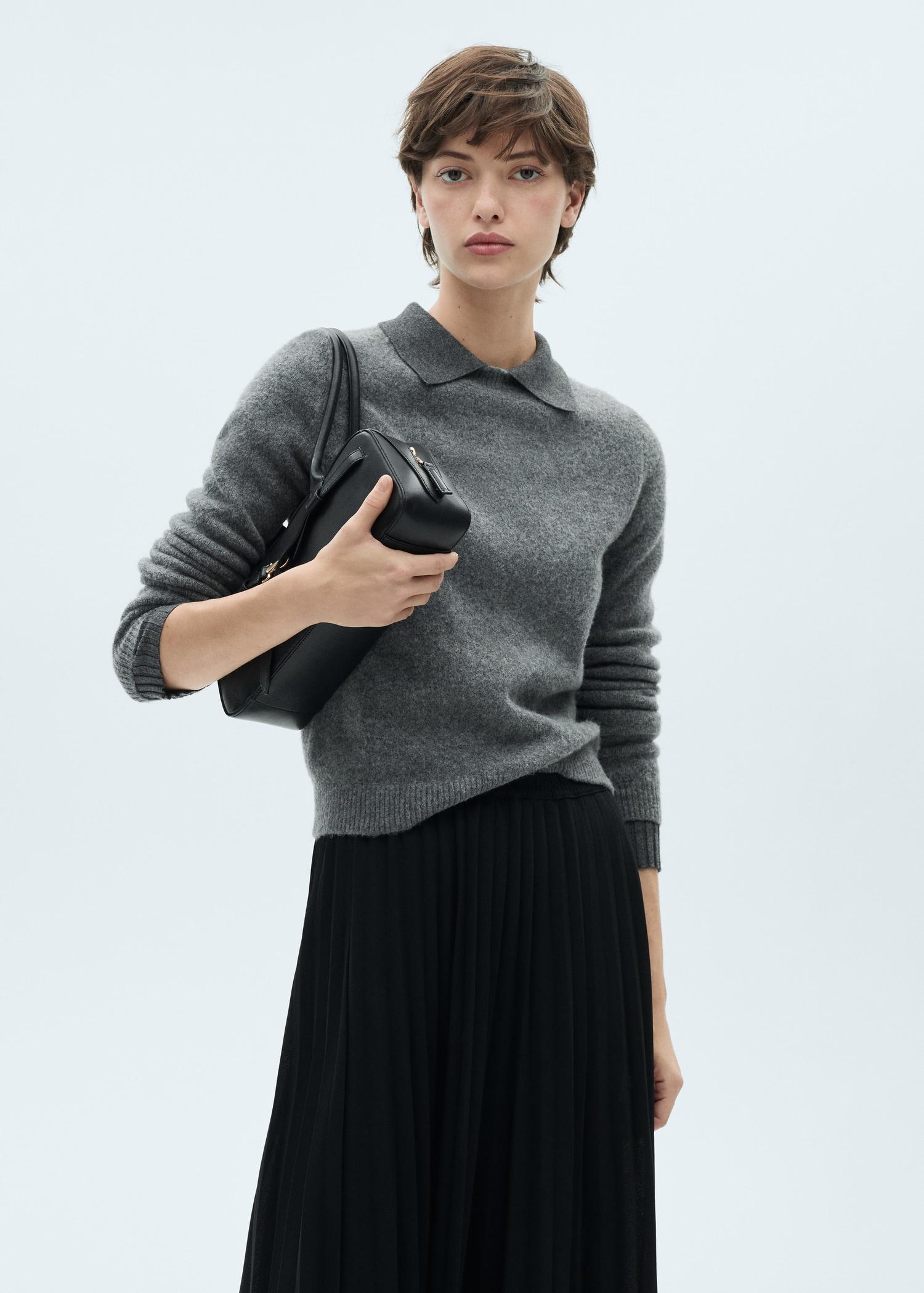 Pleated long skirt - Women | MANGO USA Product Image