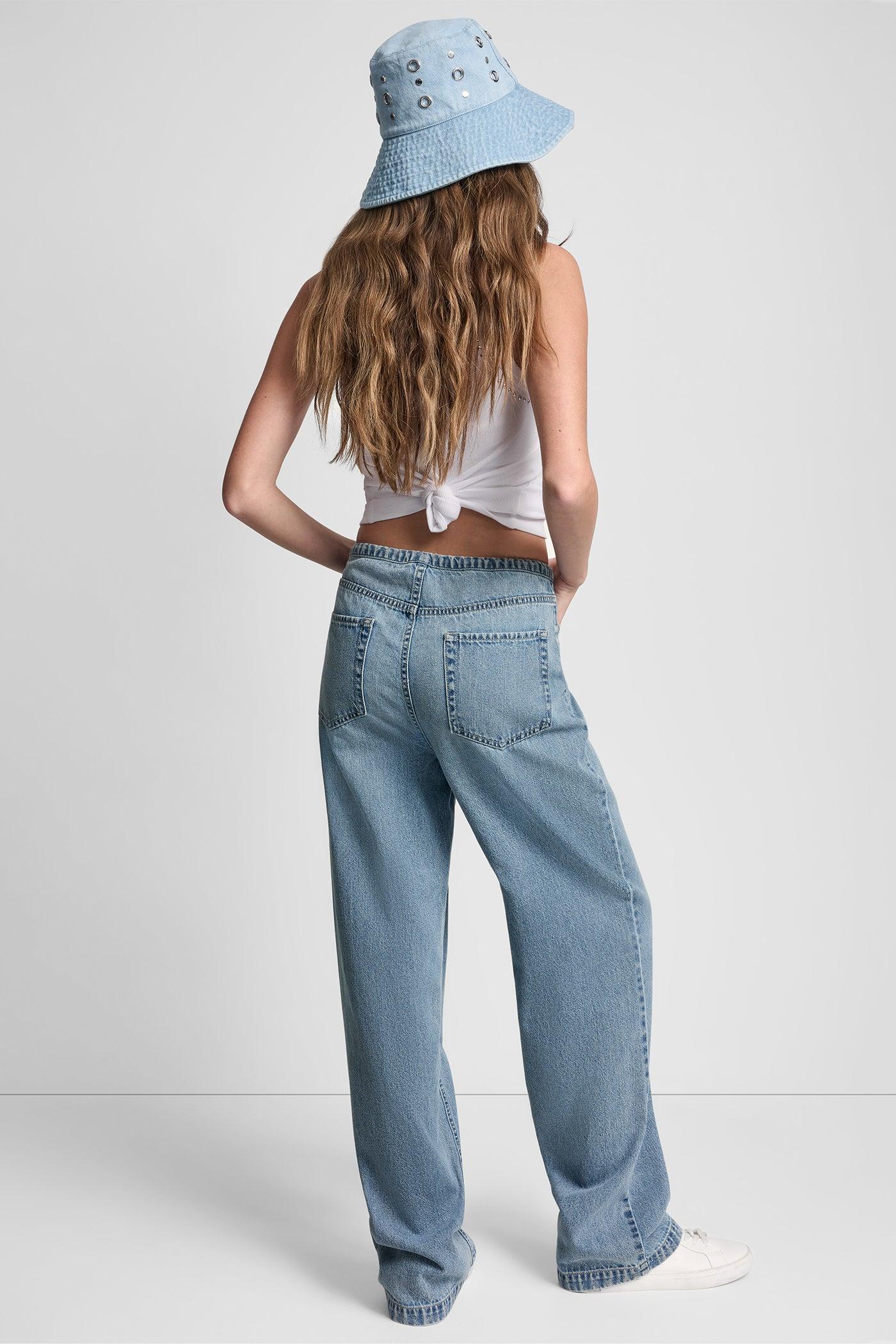 MID-RISE RELAXED STRAIGHT LEG WITH DRAWCORD Product Image