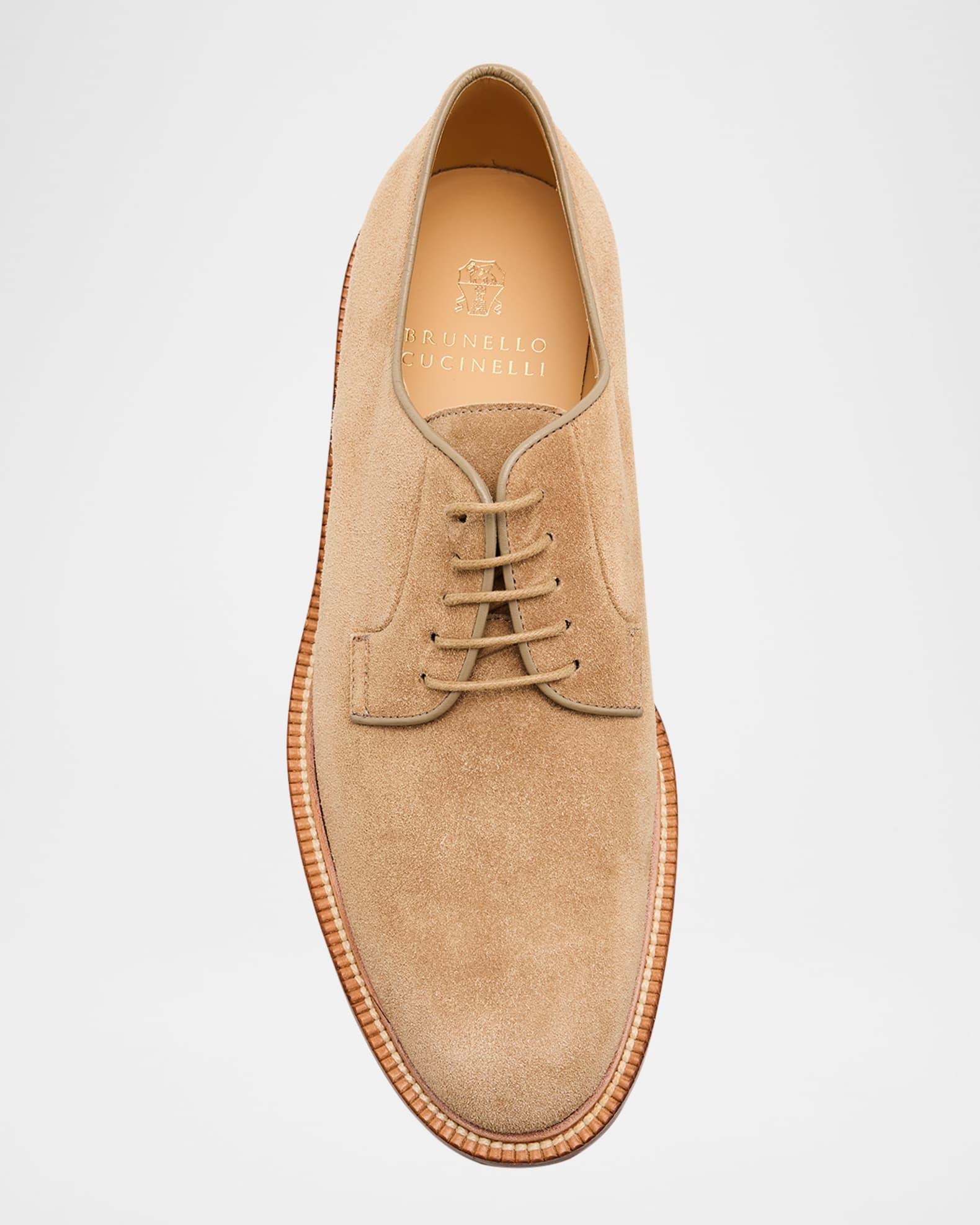 Men's Suede Derby Shoes Product Image