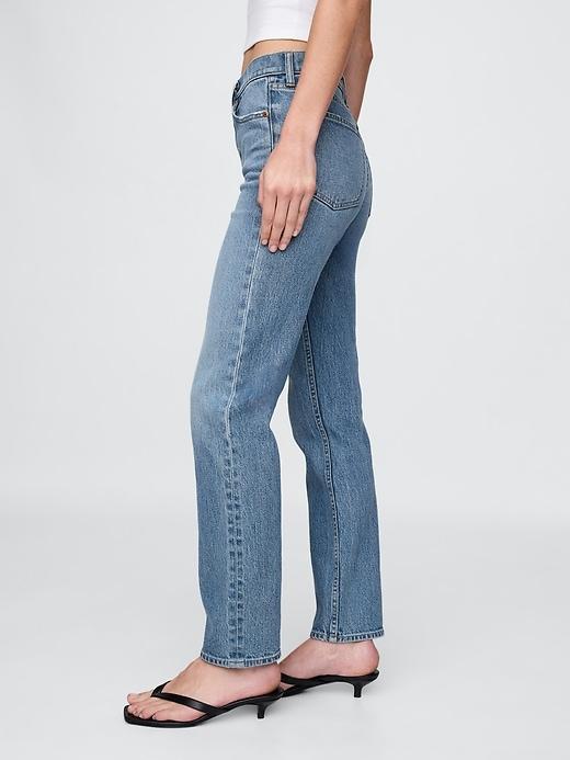 High Rise Studded &apos;90s Straight Jeans Product Image