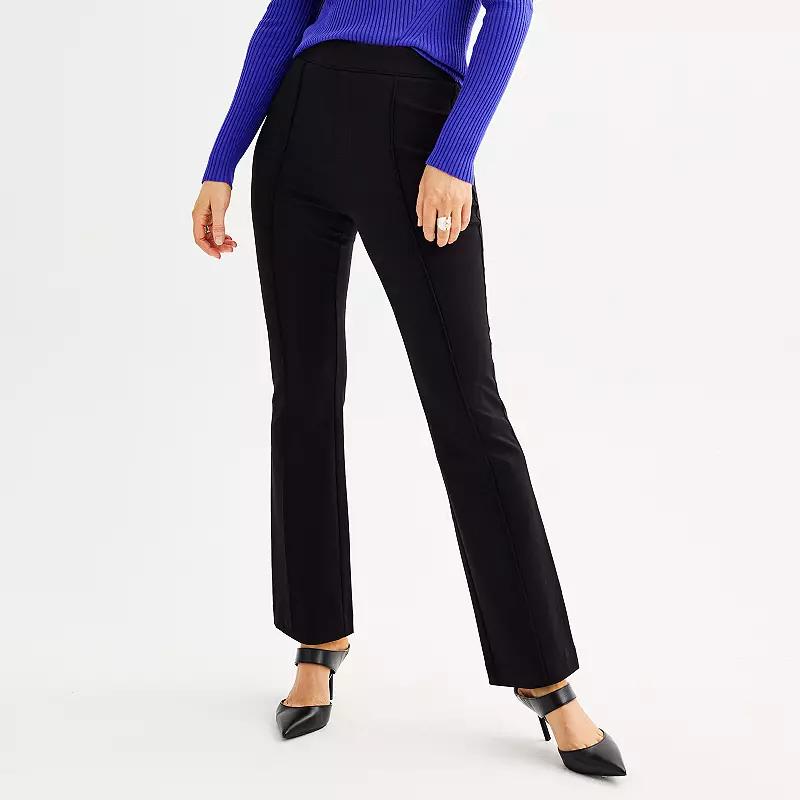 Women's Nine West Pintuck Bootcut Ponte Pants,  Product Image