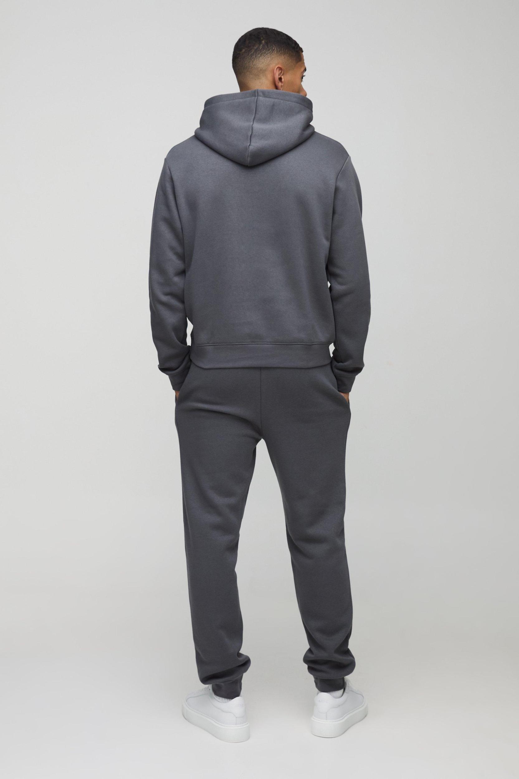 Boxy Hooded Tracksuit | boohooMAN USA Product Image