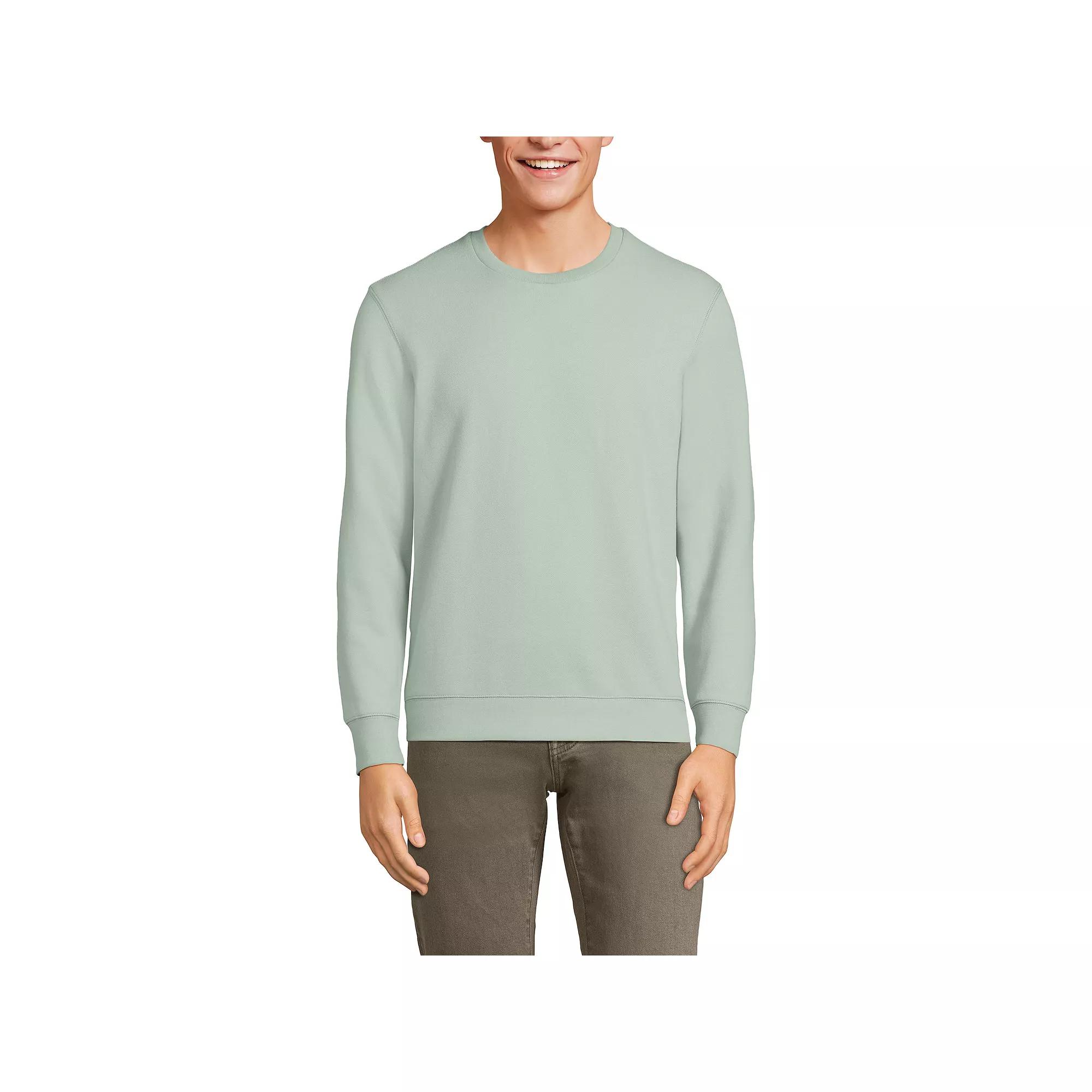 Men's Lands' End Long Sleeve Serious Sweats Crew Sweatshirt,  Product Image