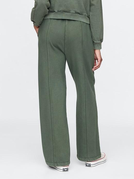 Heavyweight French Terry Seamed Wide-Leg Sweatpants Product Image