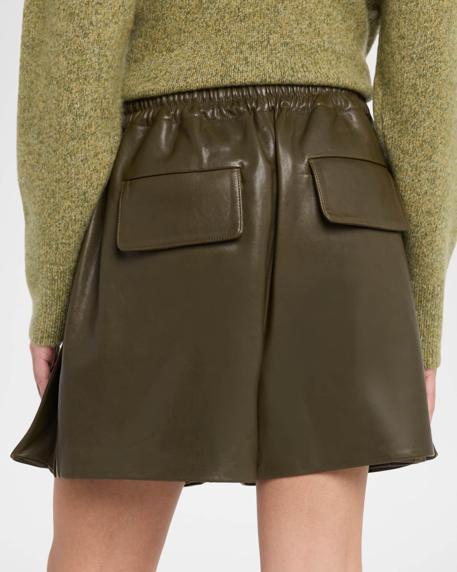 Leather Combat Shorts Product Image