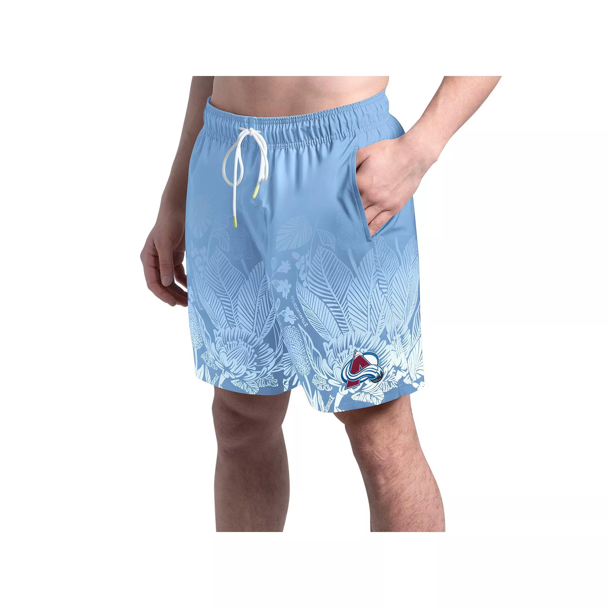 Men's Margaritaville Blue Toronto Maple Leafs Lagoon Fiesta Swim Short,  Product Image