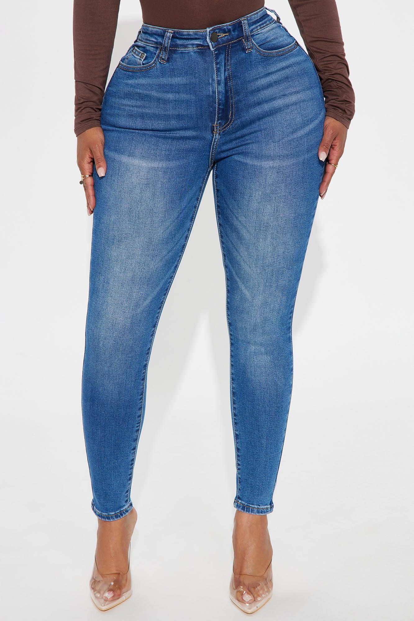 Taking Shape High Rise Skinny Jeans - Medium Blue Wash Female Product Image