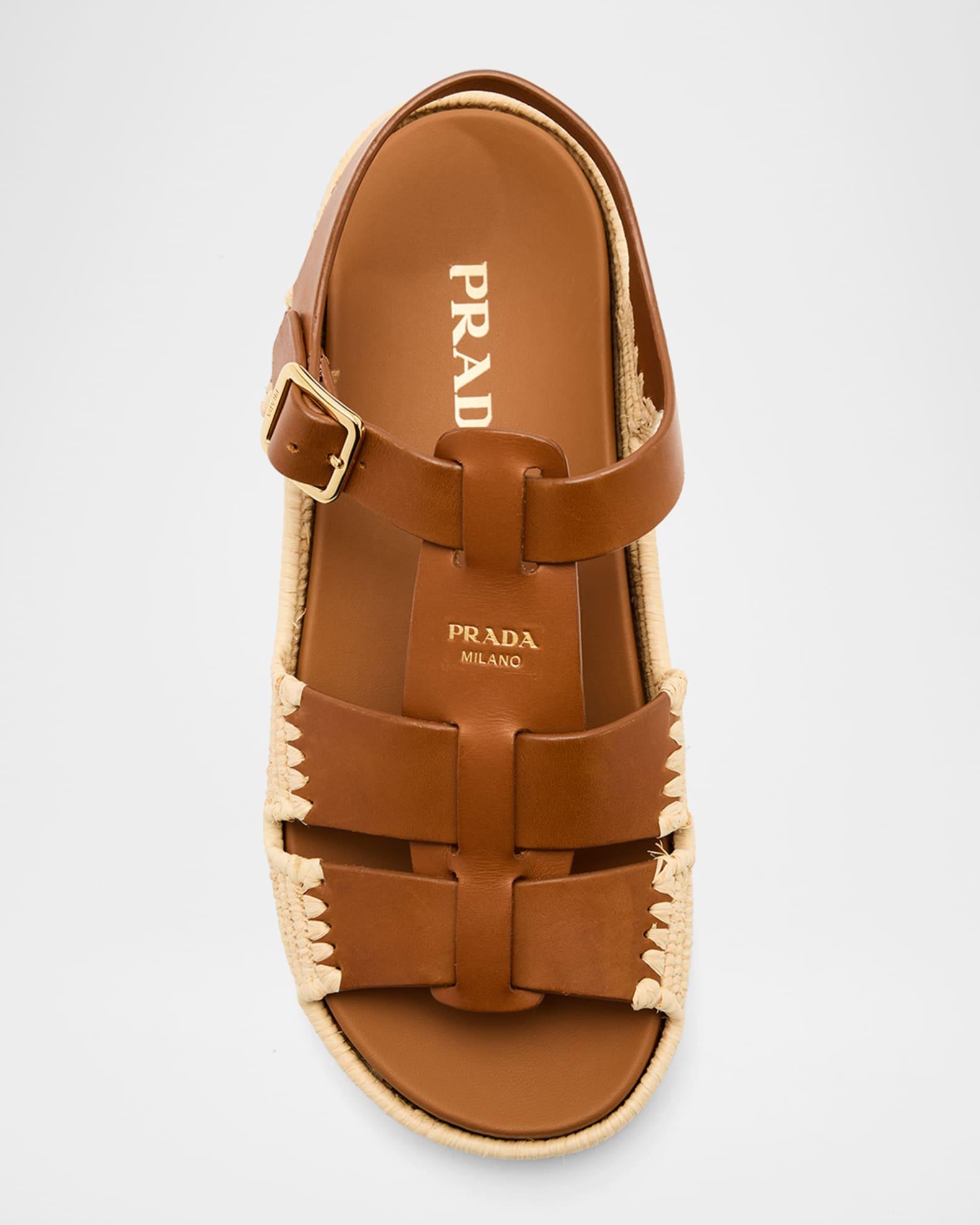 Leather Fisherman Espadrille Sandals Product Image