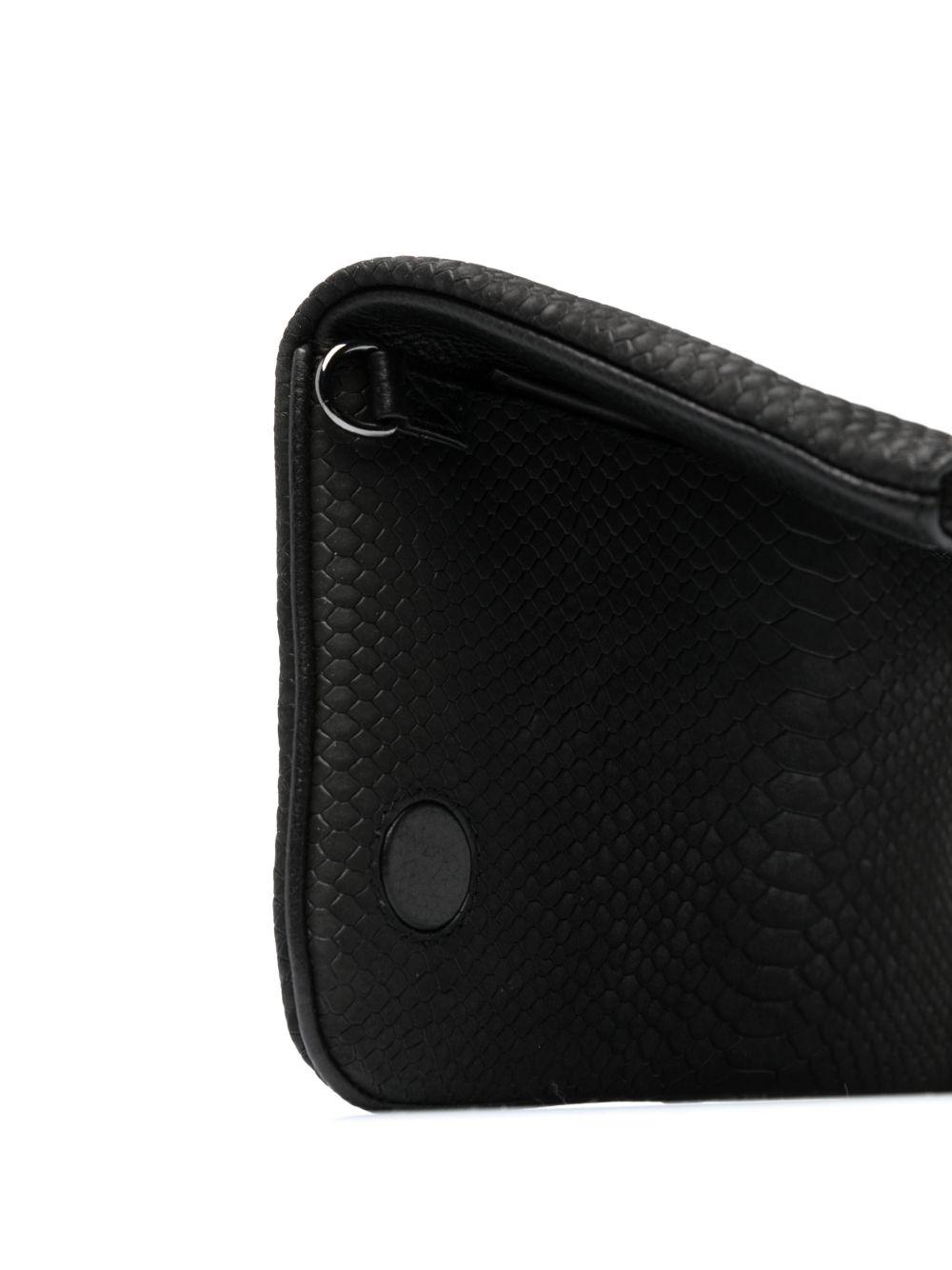 crocodile-embossed crossbody bag Product Image