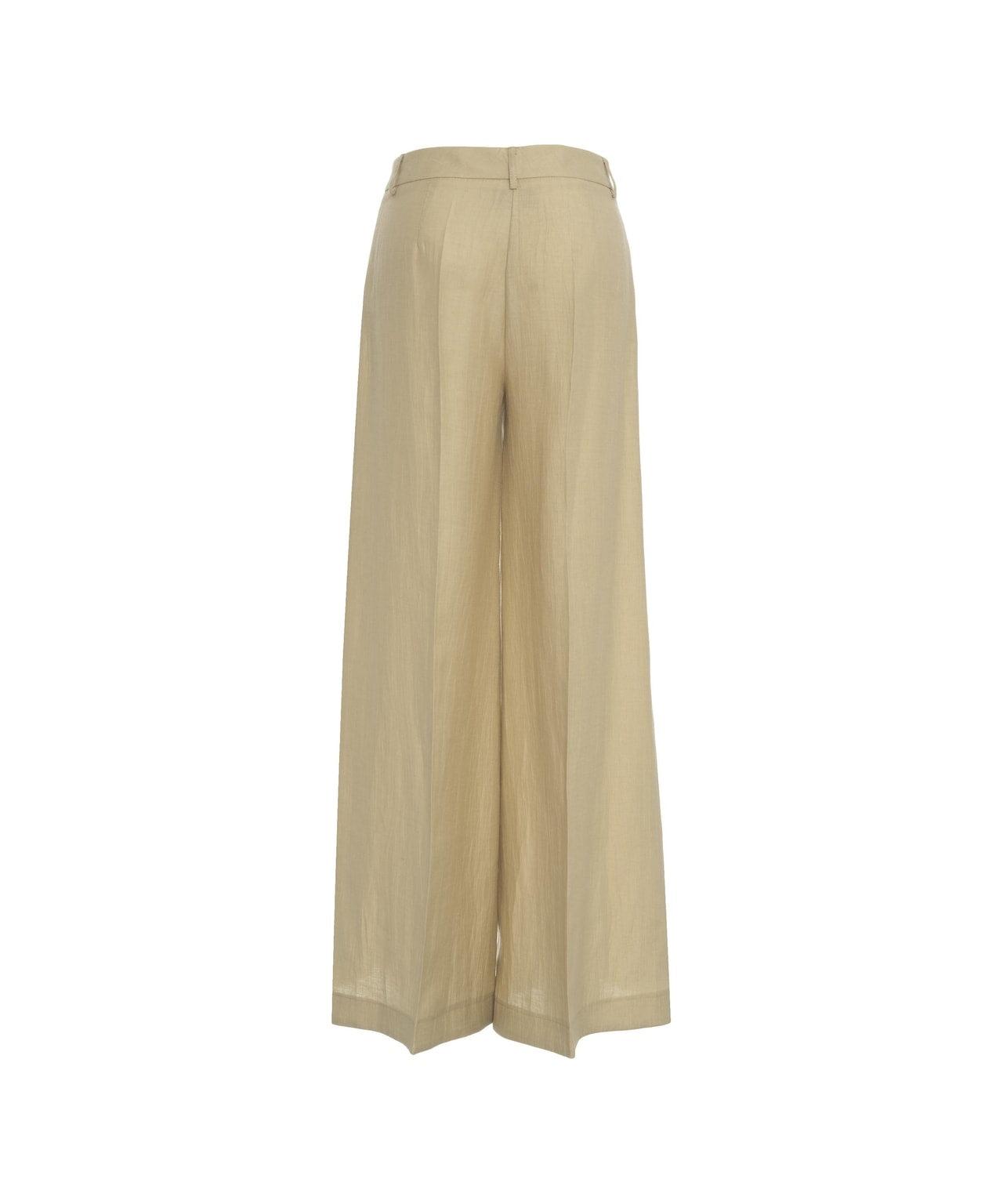 Wide leg pants in linen Product Image