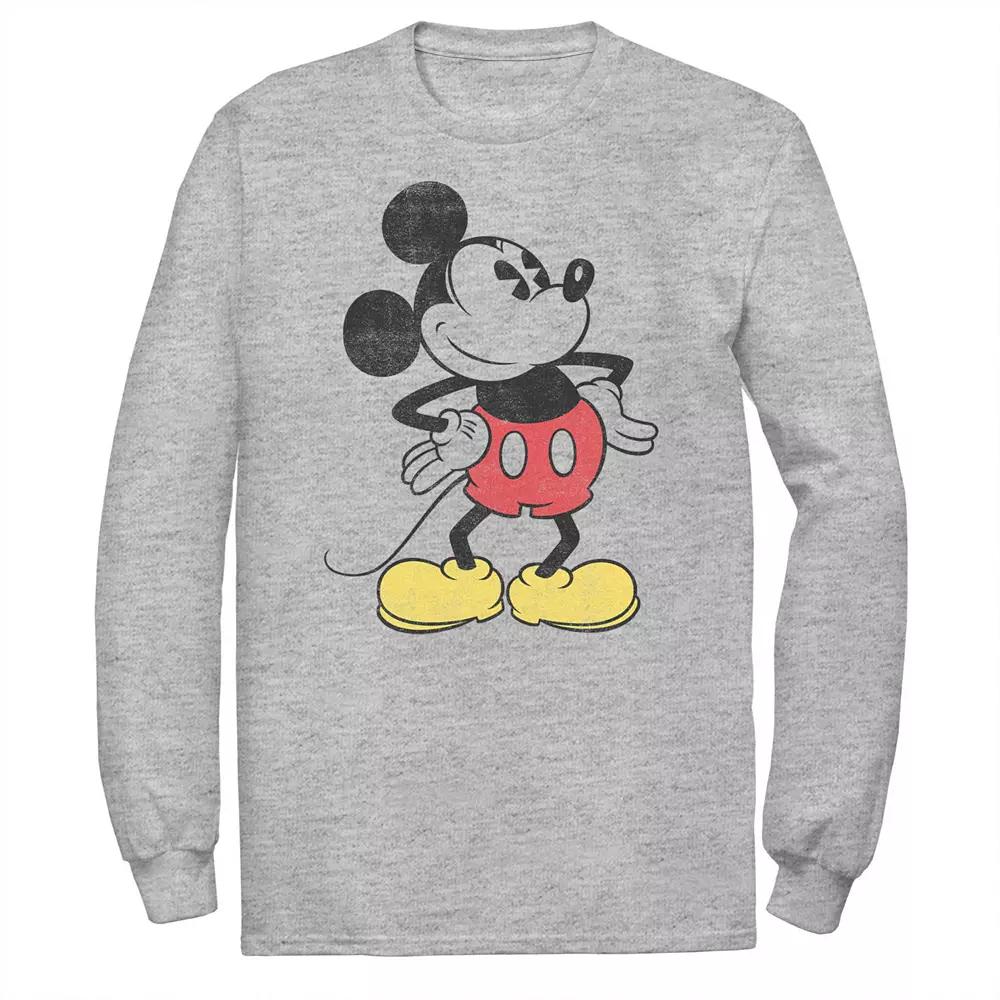 Disney's Mickey Mouse Big & Tall Hands On The Hip Pose Long Sleeve, Men's,  Product Image