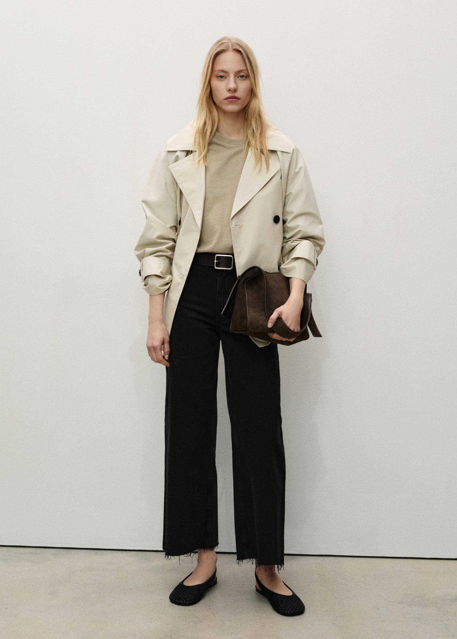 Catherin culotte high-rise jeans - Women | MANGO USA Product Image