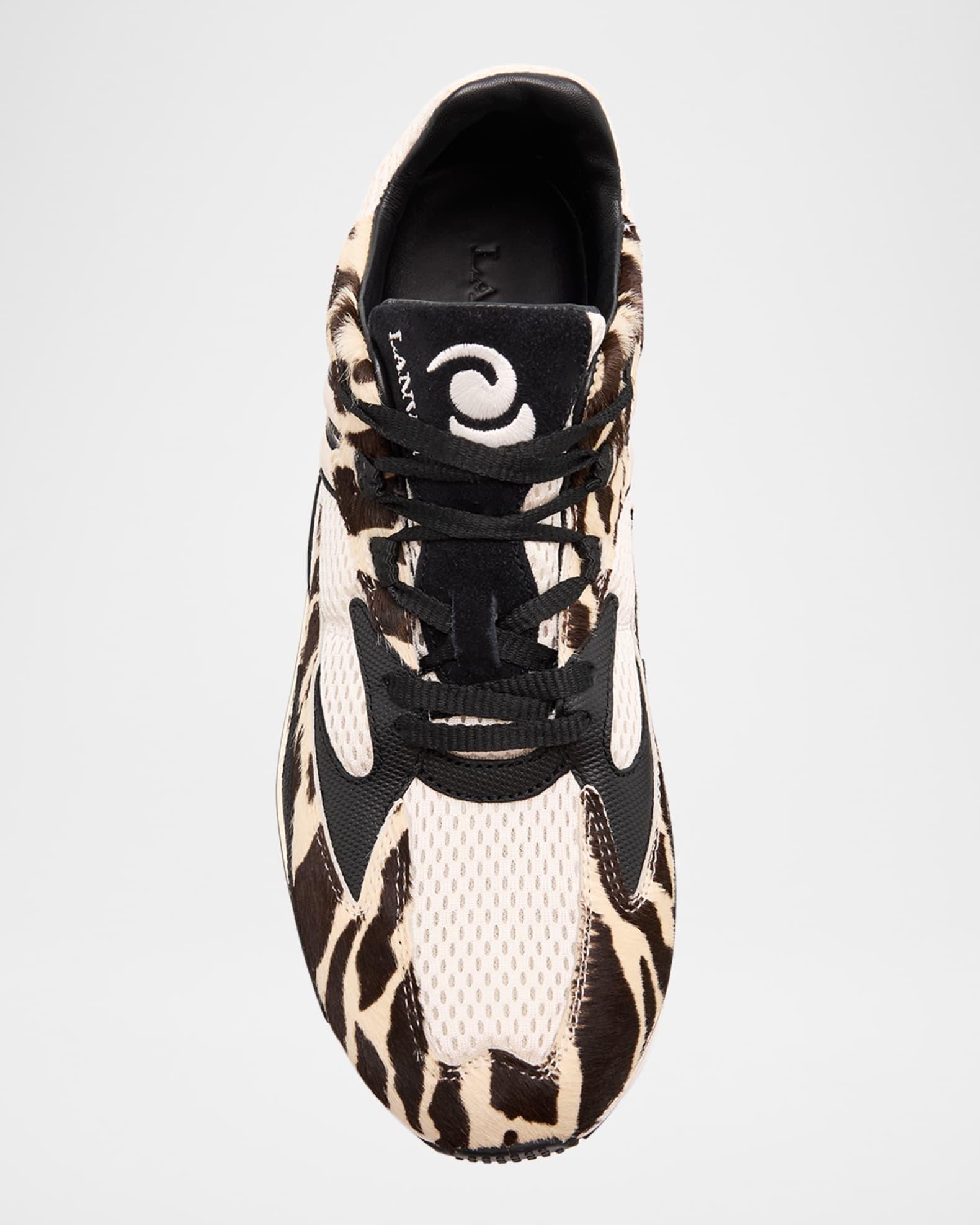 Men's Meteor Mesh Zebra Pony Runner Sneakers Product Image