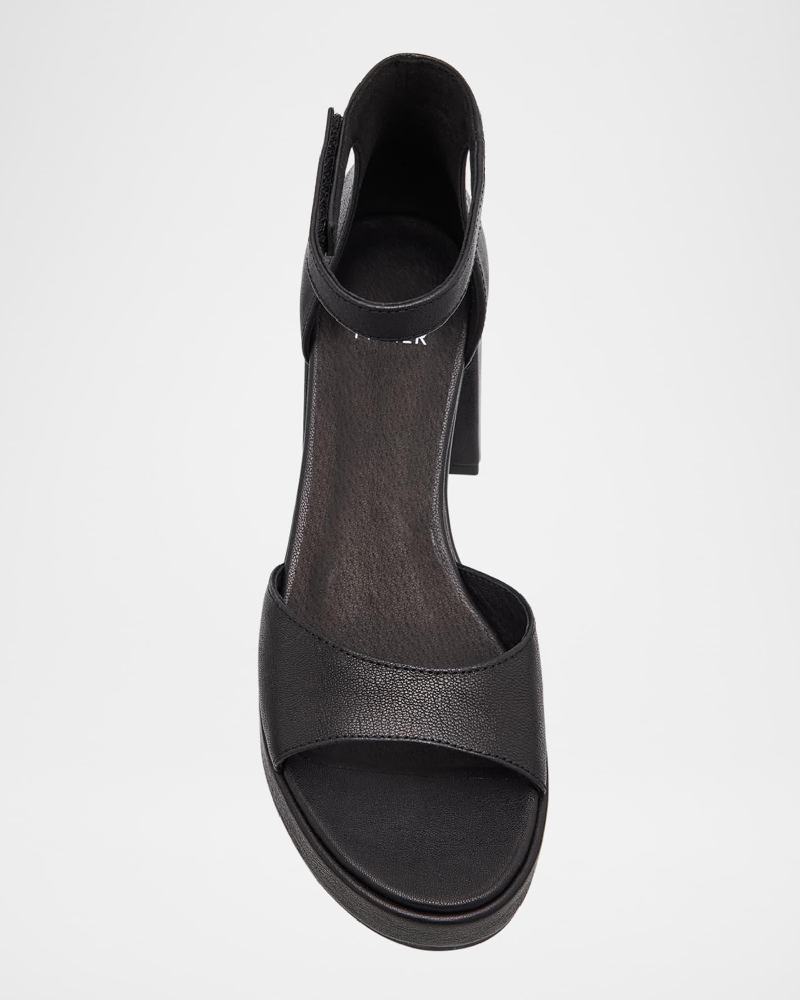 Nava Leather Grip-Strap Platform Sandals Product Image
