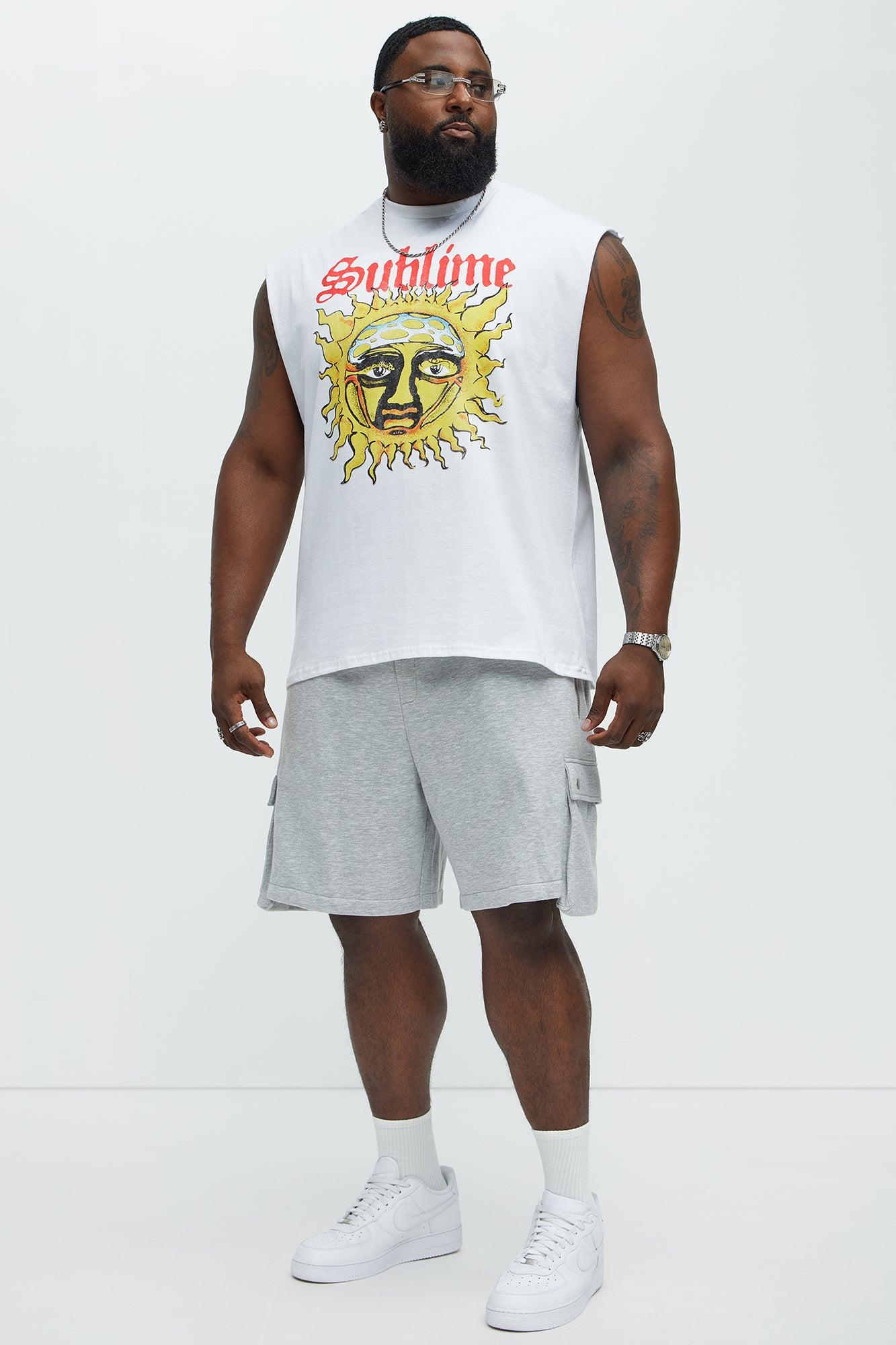 Tyson Secure Cargo Relaxed Shorts - Heather Grey Male Product Image